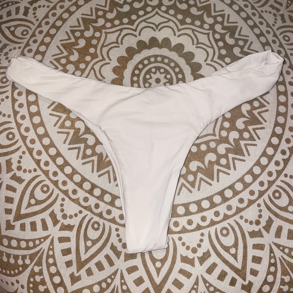 White Thong Bikini Bottom